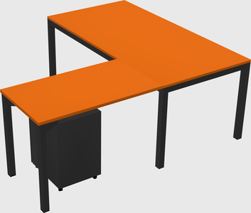 L-shaped desk