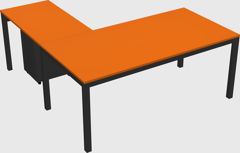 L-shaped desk
