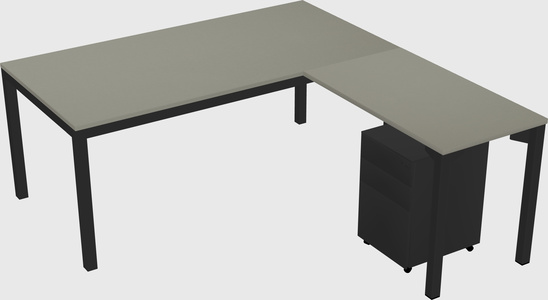L-shaped desk