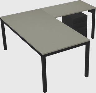 L-shaped desk
