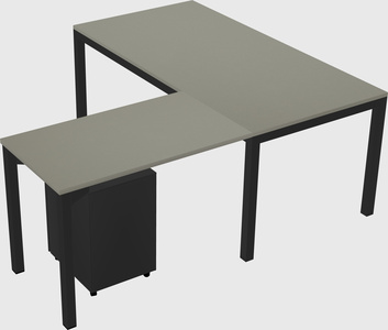 L-shaped desk