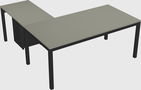 L-shaped desk