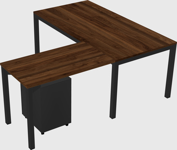 L-shaped desk