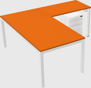 L-shaped desk