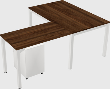 L-shaped desk