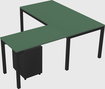 L-shaped desk
