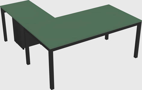 L-shaped desk