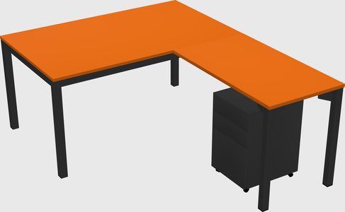 L-shaped desk