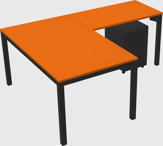 L-shaped desk