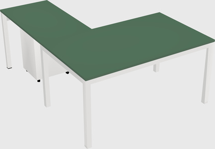 L-shaped desk