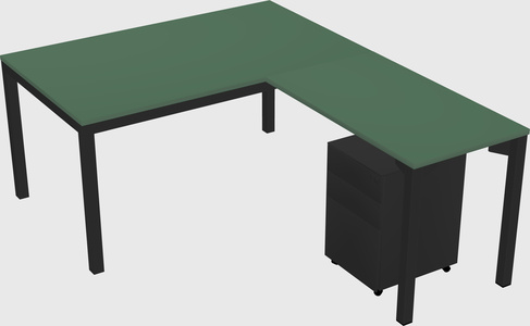 L-shaped desk