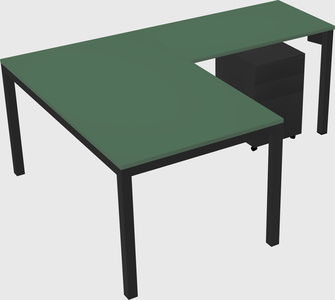 L-shaped desk
