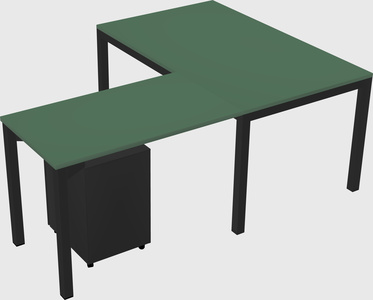 L-shaped desk