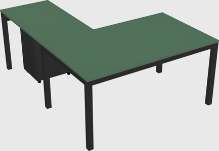 L-shaped desk