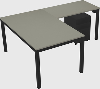 L-shaped desk