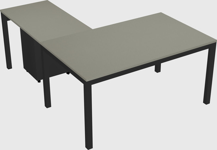 L-shaped desk