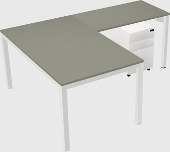 L-shaped desk