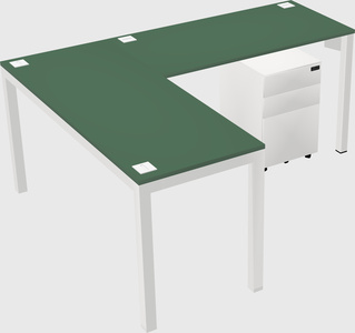 L-shaped desk