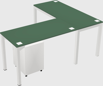 L-shaped desk