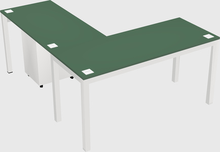 L-shaped desk