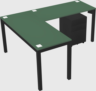 L-shaped desk