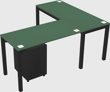 L-shaped desk