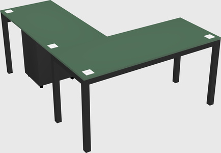 L-shaped desk