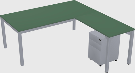 L-shaped desk