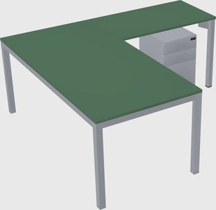 L-shaped desk