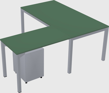 L-shaped desk