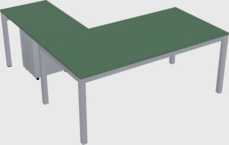 L-shaped desk
