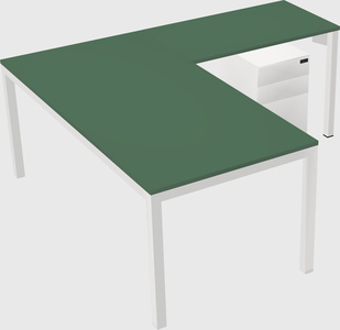 L-shaped desk