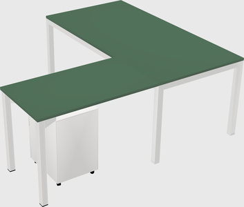 L-shaped desk