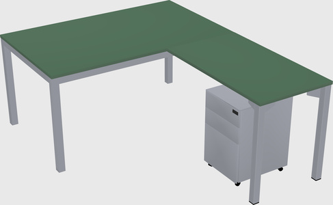 L-shaped desk