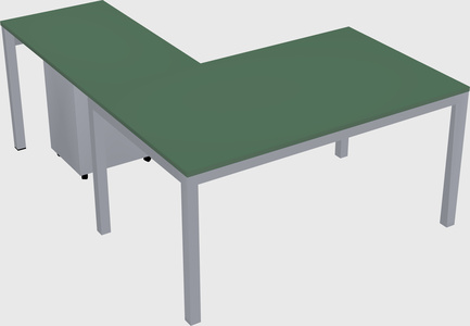 L-shaped desk