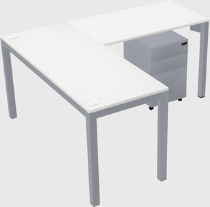 L-shaped desk