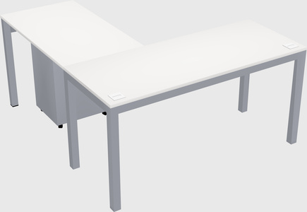 L-shaped desk