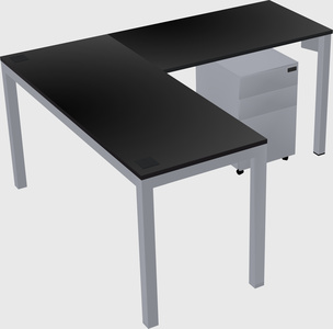 L-shaped desk