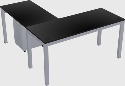 L-shaped desk