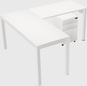 L-shaped desk