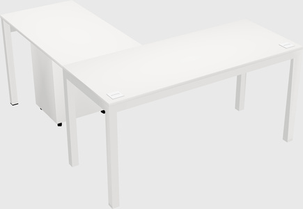 L-shaped desk