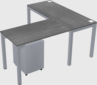 L-shaped desk