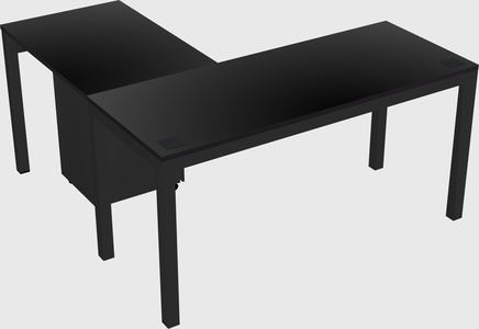 L-shaped desk
