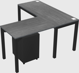 L-shaped desk