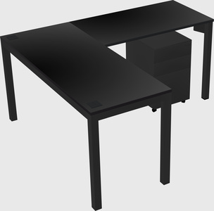 L-shaped desk