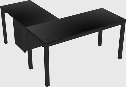 L-shaped desk