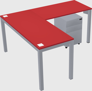 L-shaped desk