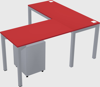 L-shaped desk