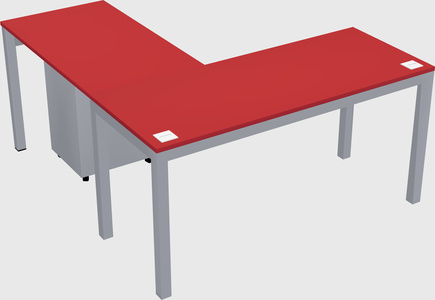 L-shaped desk