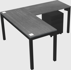 L-shaped desk